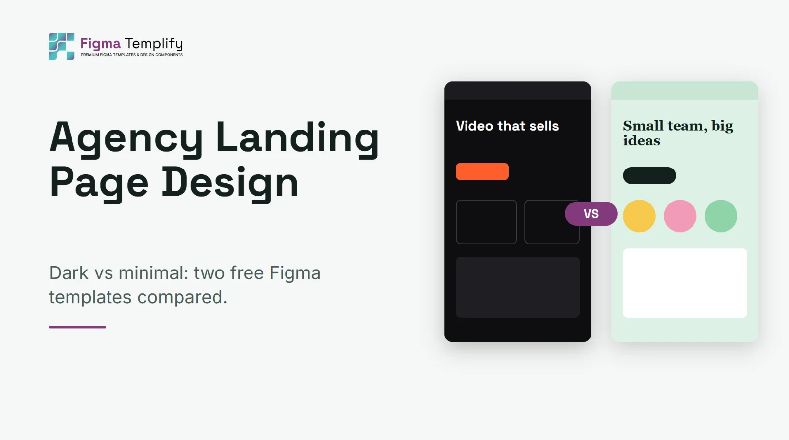 Agency Landing Page Design: Two Free Figma Templates Compared