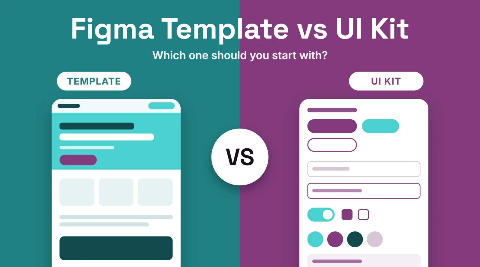 Figma Template vs UI Kit: Which Should You Start With?